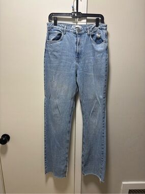 Zara Women's Light Blue Straight Leg Jeans